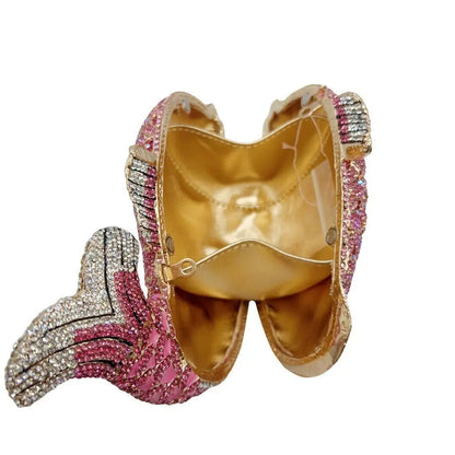 Fish Rhinestones Clutches Bag HB020