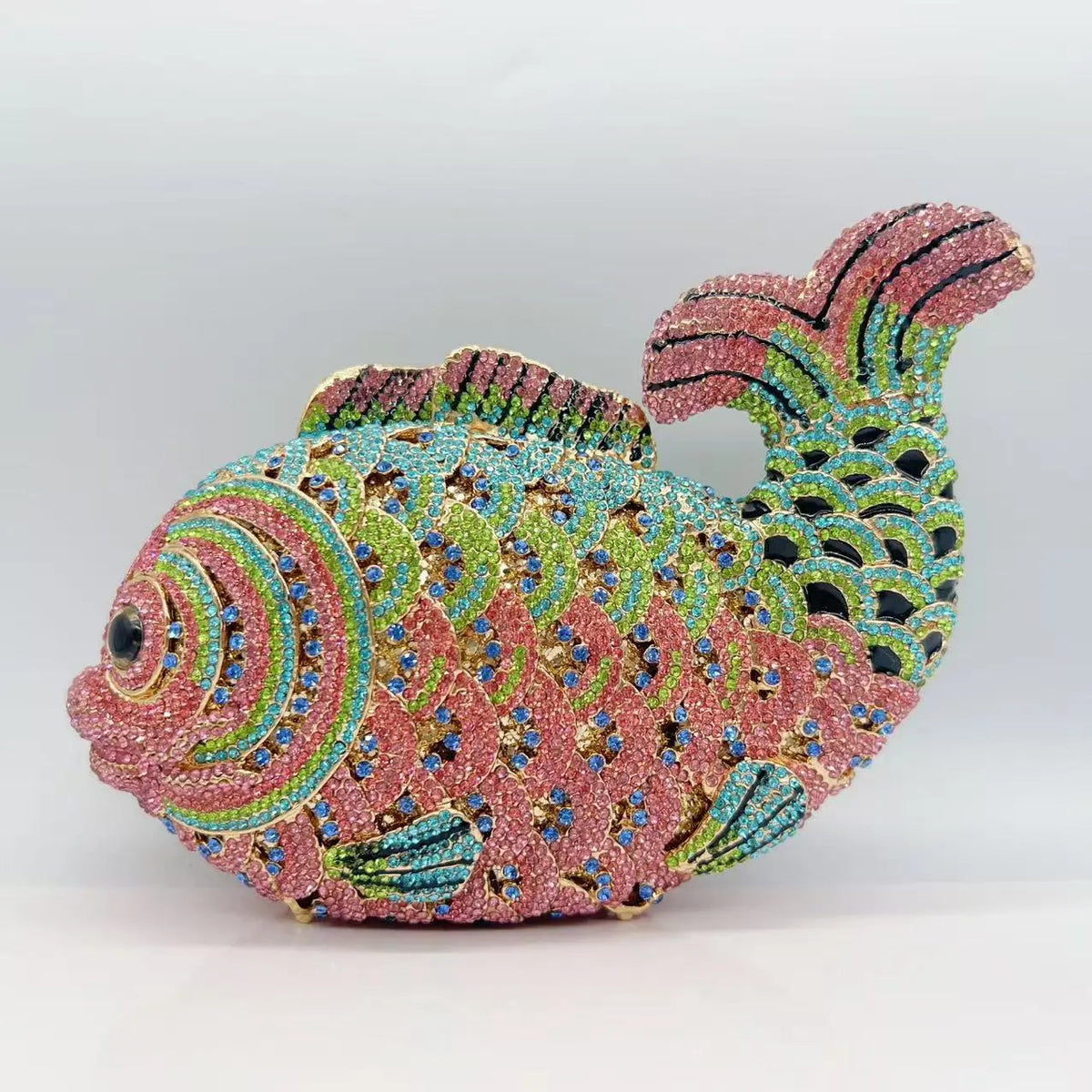 Fish Rhinestones Clutches Bag HB020