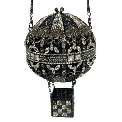 Hot Air Balloon Shaped Crystal Clutch Bag HB030