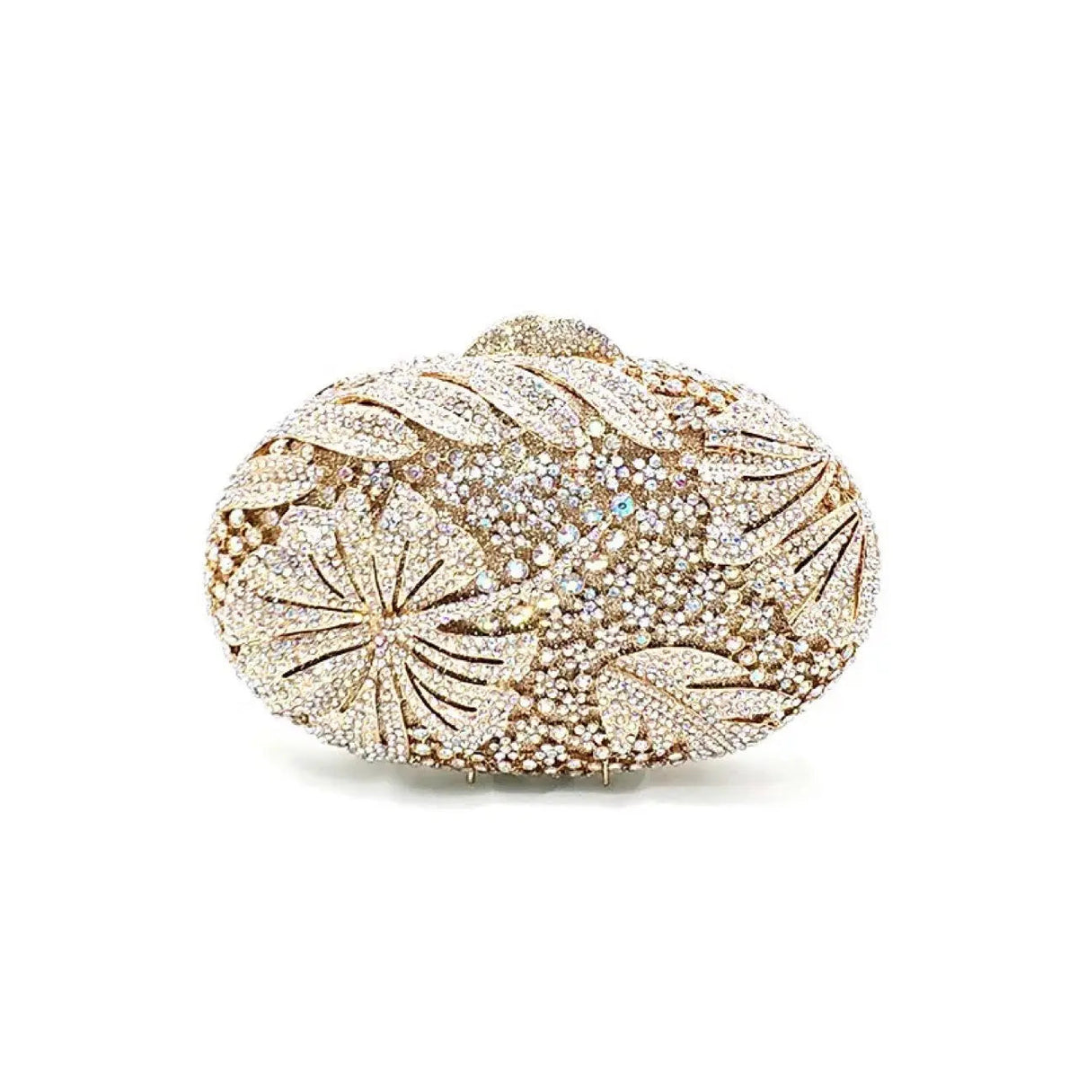 Luxury Flower Rhinestone Evening Clutch Bag HB036