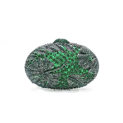 Luxury Flower Rhinestone Evening Clutch Bag HB036