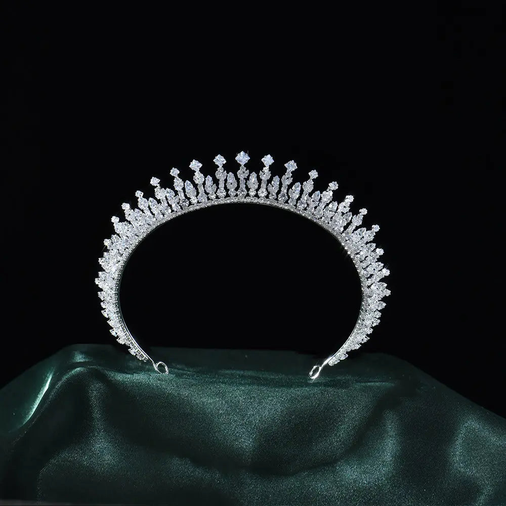 Elegant Sparkling Rhinestone Bridal Tiara Crown Headband for Wedding Promenade Birthday HP026