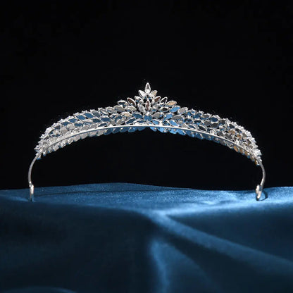Premium Leaf Crystal Tiara HP009