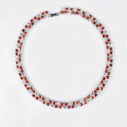 Luxury Diamond Necklace and Earring Set JW045
