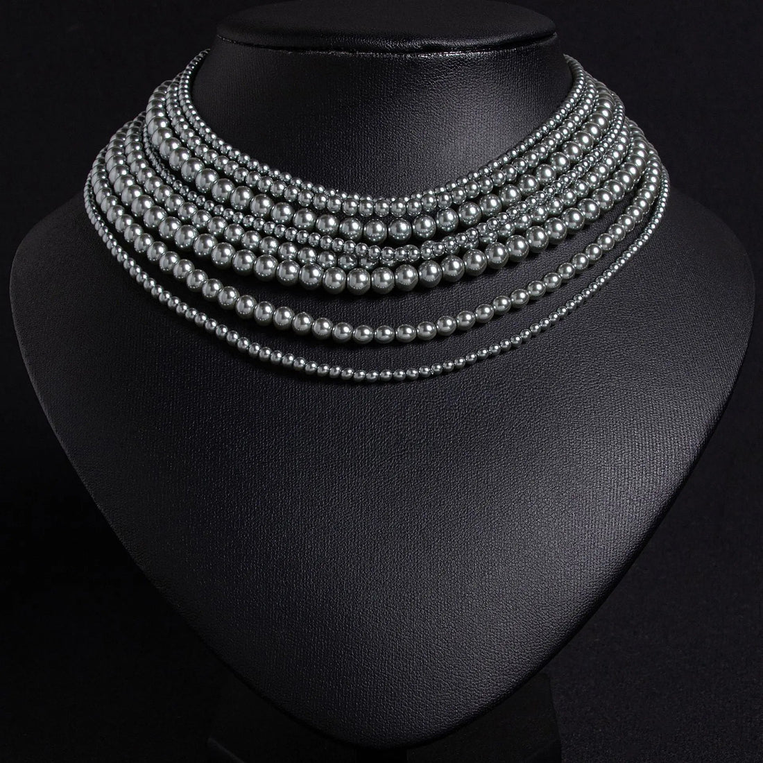 Luxury Multi-layered Pearl Jewelry Set JW048