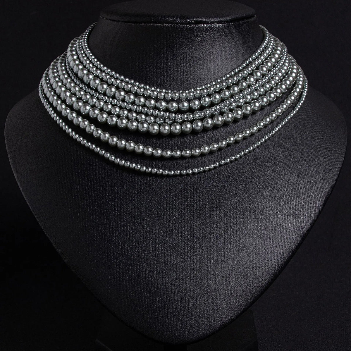 Luxury Multi-layered Pearl Jewelry Set JW048