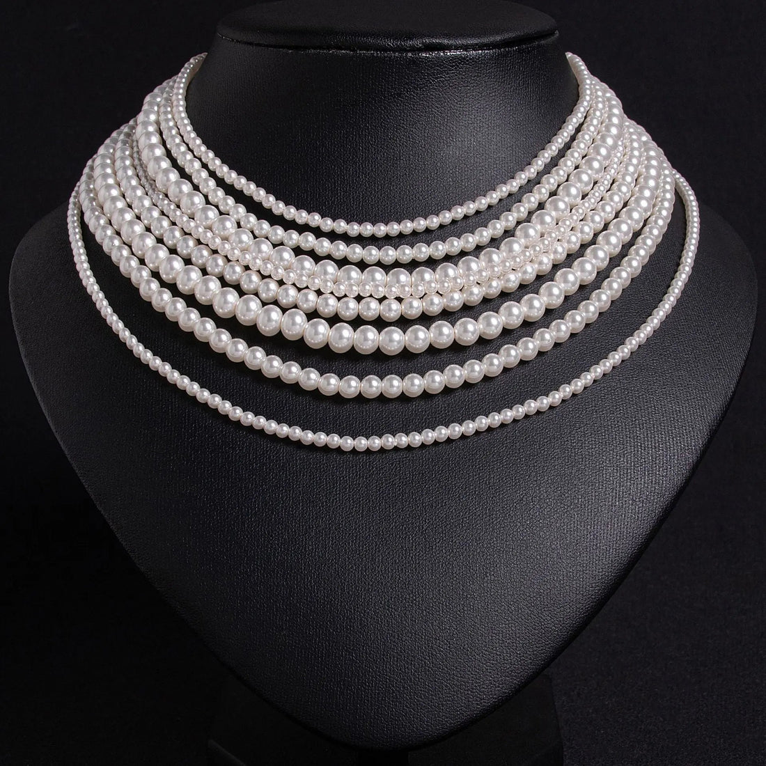 Luxury Multi-layered Pearl Jewelry Set JW048