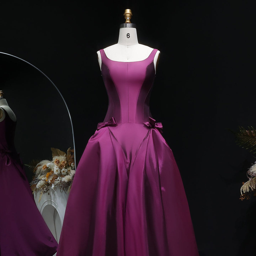 Luxury Emerald Green Evening Dress with Overskirt and Bow SF124