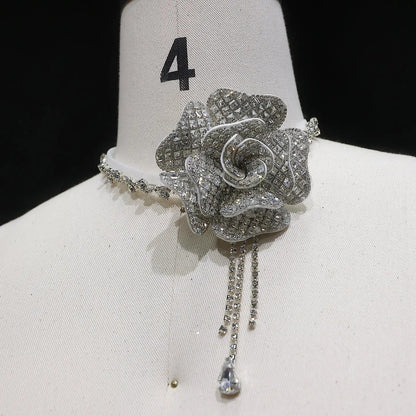 Ivory Luxury Satin Ball Gown with Silver Embroidery Wedding Dress SW606