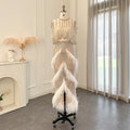 Luxury Beaded White Feathers 2 Pieces Evening Dress SS363