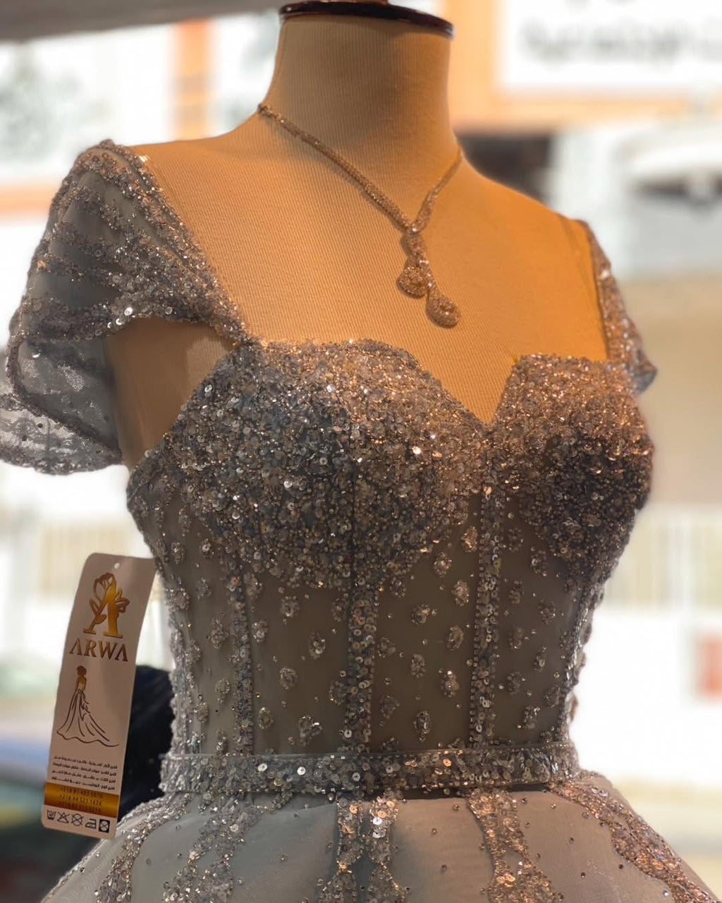 Glamorous Pink Strapless Sequin Tiered Evening Dress SS612
