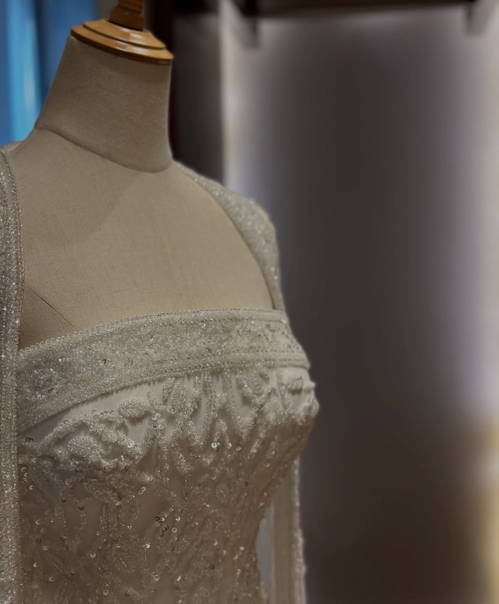 Luxury Crystal Pink Evening Dress with Cape SS393