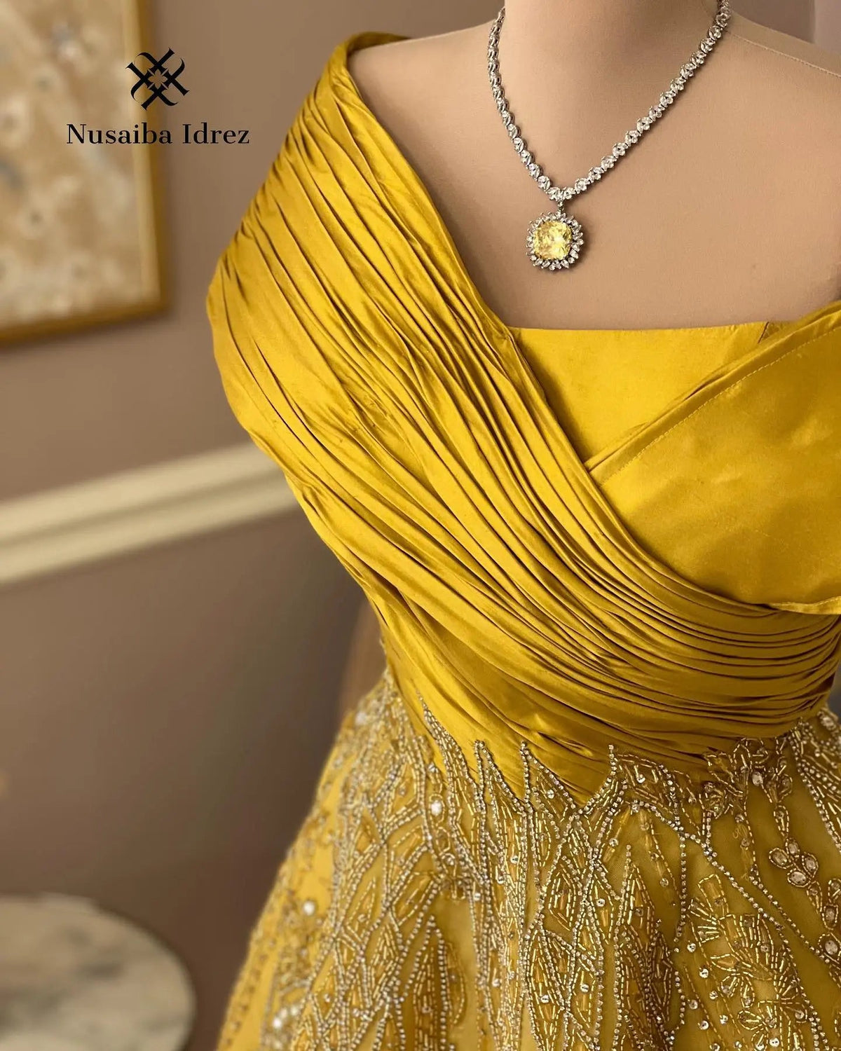 Luxury Burgundy Beaded Off Shoulder Evening Gown SS582