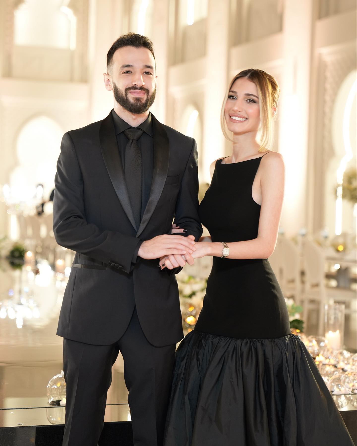 Elegant Black Mermaid Satin Evening Dress SF310